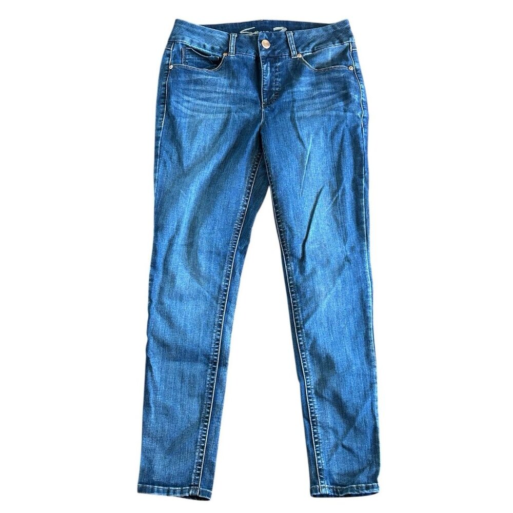 Seven For All Mankind Jeans Seven7 Skinny Denim‎ Pockets Stretch Blue Sz 12